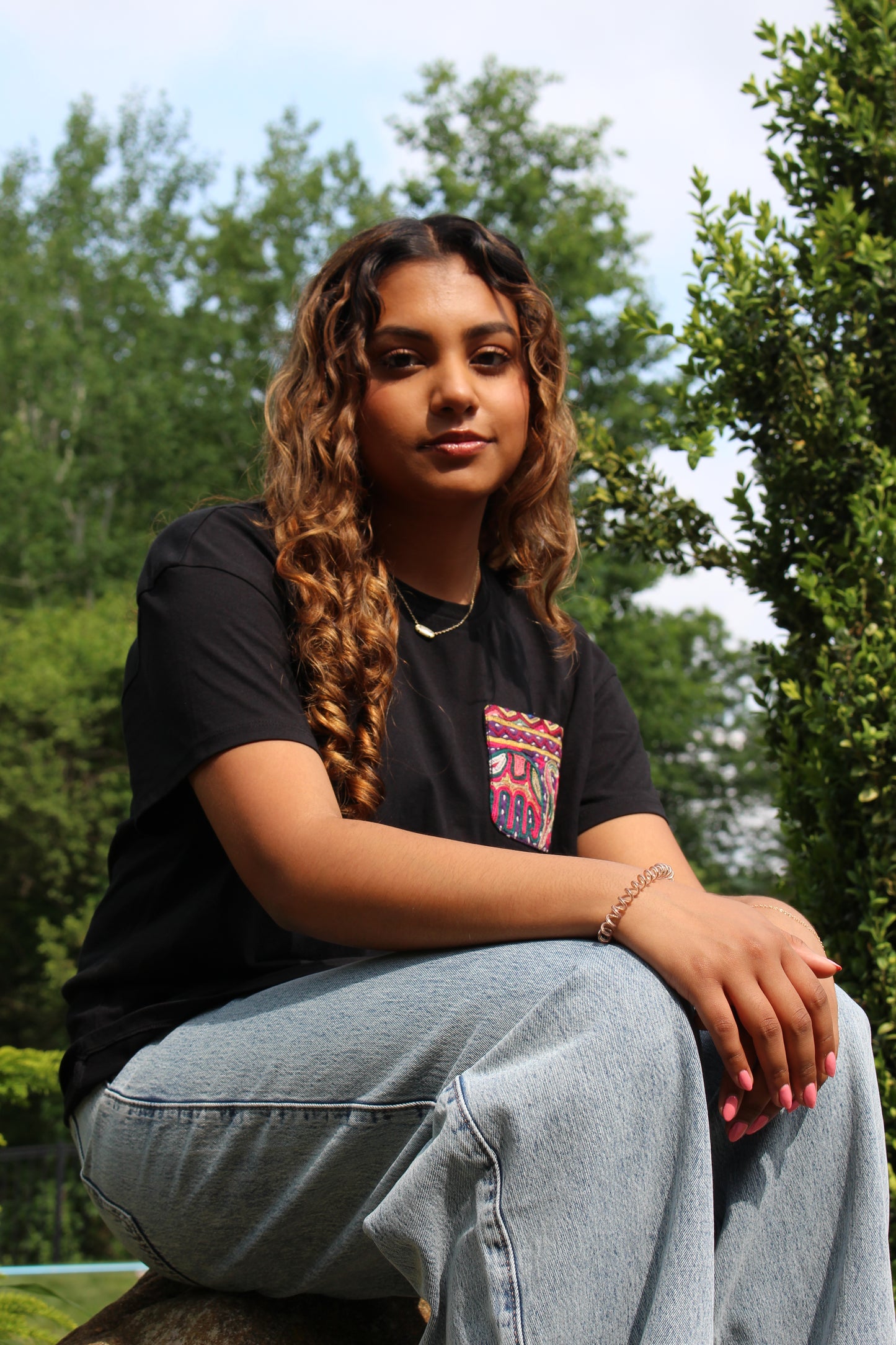 Organic black T-shirt