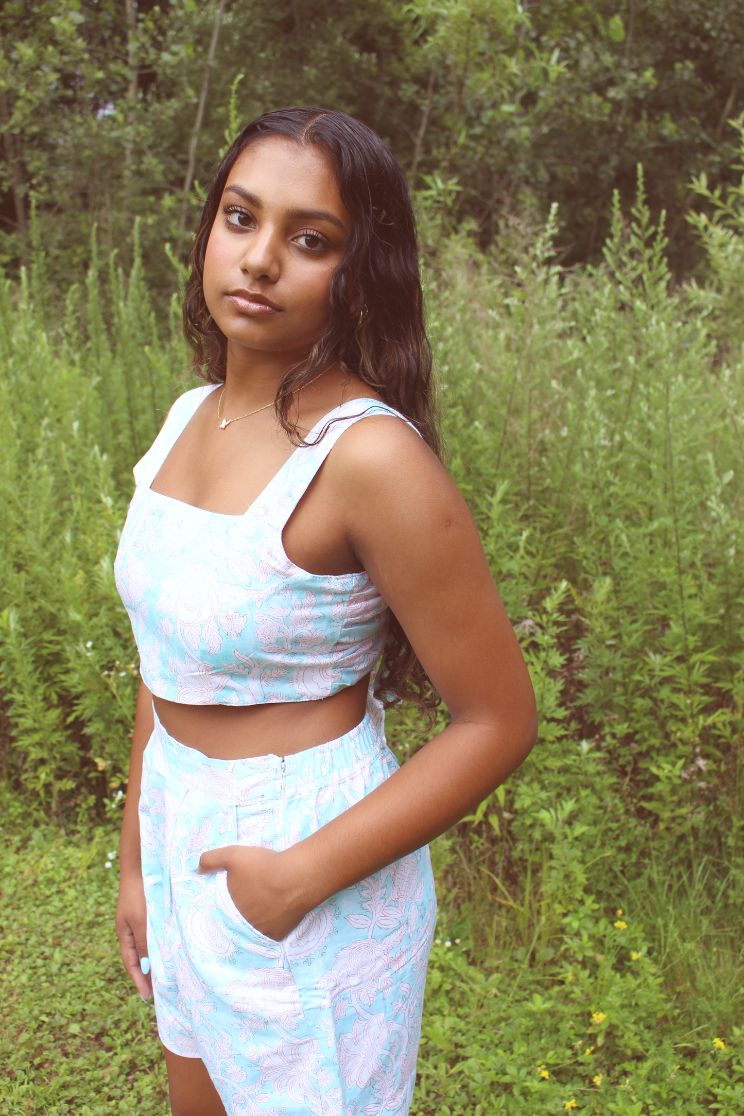 Aabh Reversible Crop Top